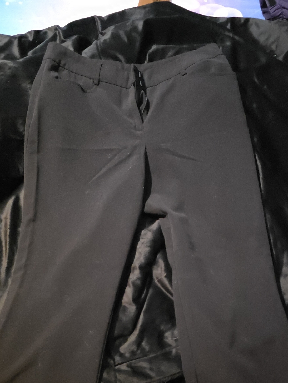 by & by Black Women's Straight Leg Pants